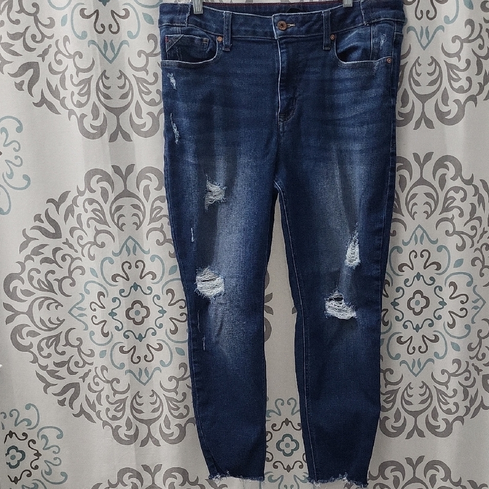 Distressed Blue Women's Jeans